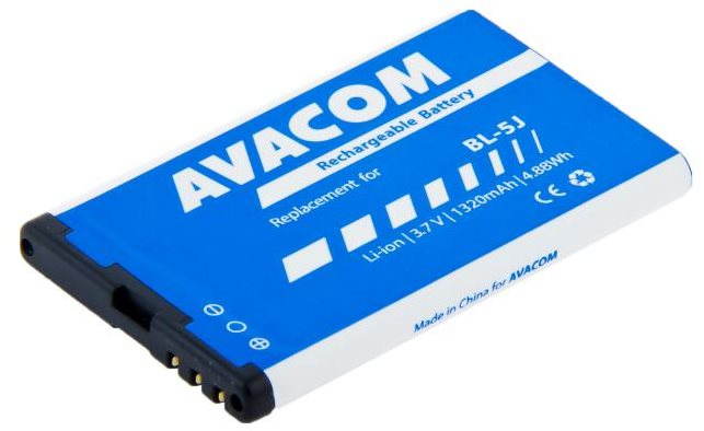 Avacom - Nokia 5230, 5800, X6 Li-Ion 3,7 V 1320 mAh ( pót BL-5J )...