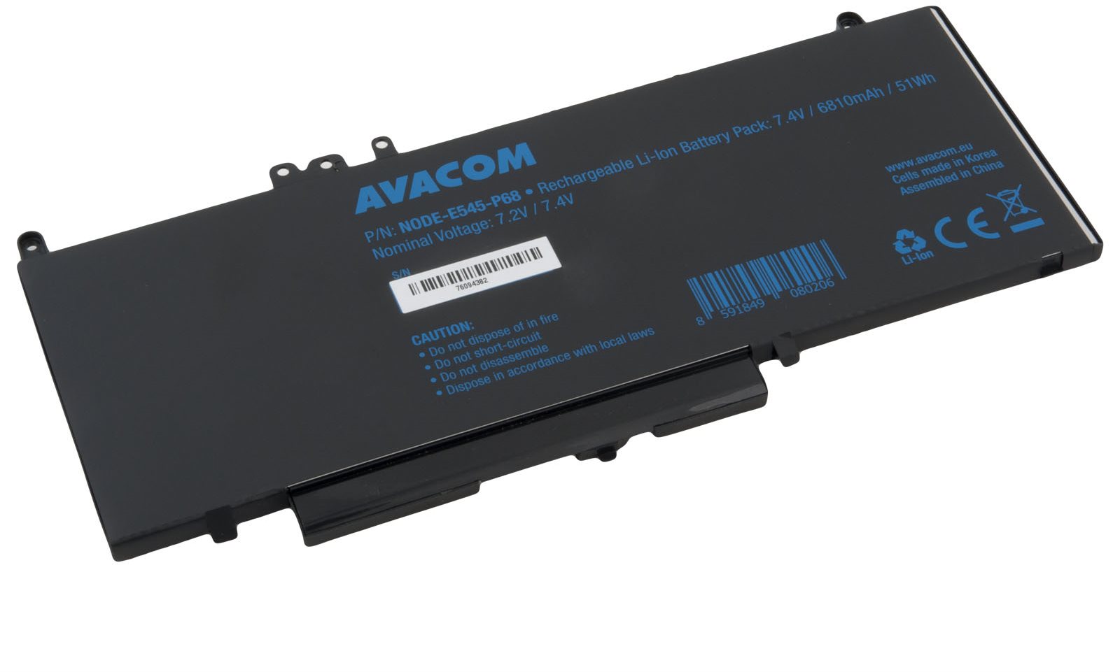 AVACOM pre Dell Latitude E5450 Li-Pol 7,4 V, 6810 mAh, 51 Wh...