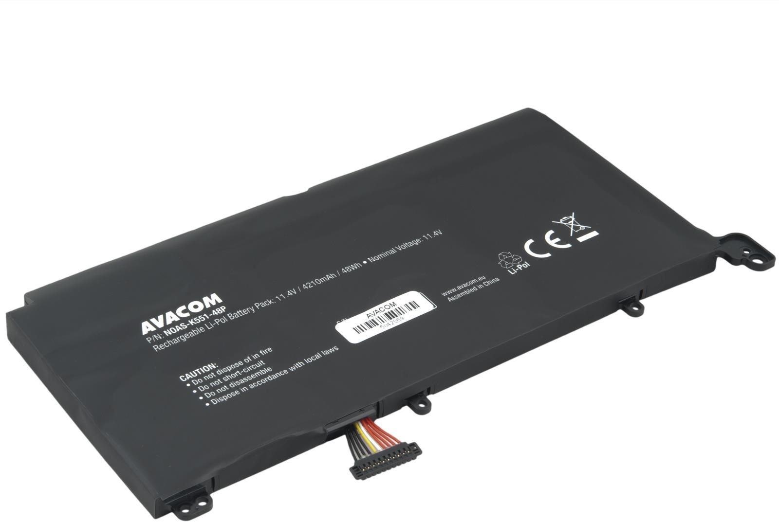 AVACOM Asus S551LA S551LB S551LN K551 Li-Pol 11,4V 4210mAh 48Wh...