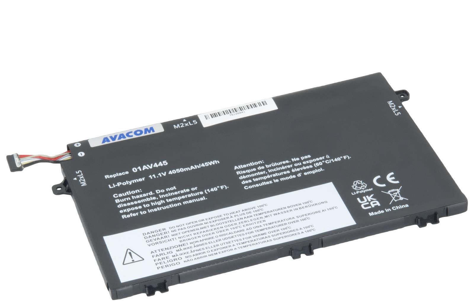 Avacom für Lenovo ThinkPad E14, E15, E580, E490 Li-Pol 11,1V...