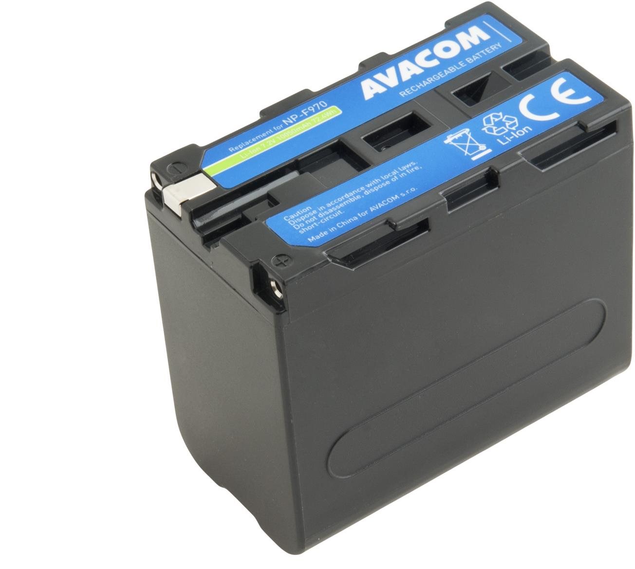 Avacom a Sony NP-F970 helyett Li-Ion 7,2 V 10050 mAh 72,4 Wh LED...