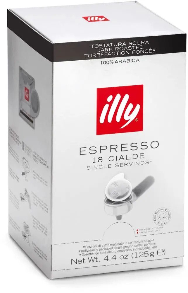 Porciovaná káva illy 18 dávok INTENSO ESE pody