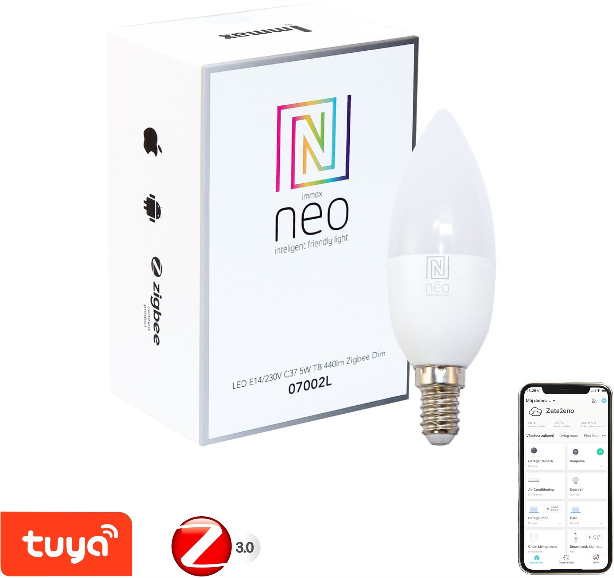 Immax Neo E14 5 Watt - warmweiß - dimmbar - Zigbee 3.0 LED-Birne