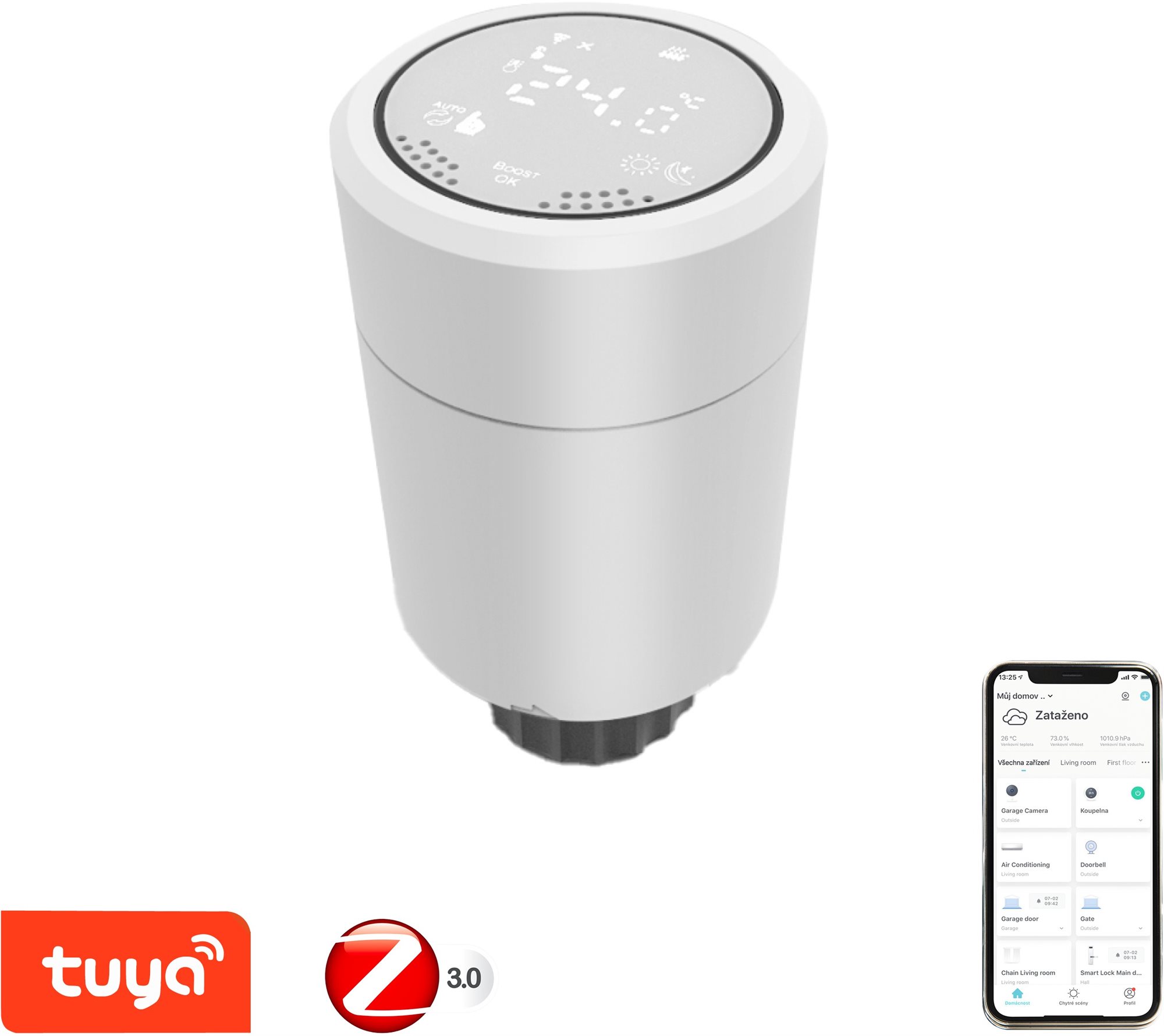 Immax NEO Smart Zigbee Thermostat-Kopf Heizkörperthermostat