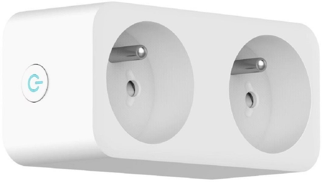 Immax NEO LITE Smart Innen-Doppelsteckdose, 16A, WiFi Smart-Steckdose