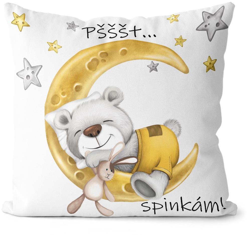 IMPAR Pšššt spinkám - bílá Polštář