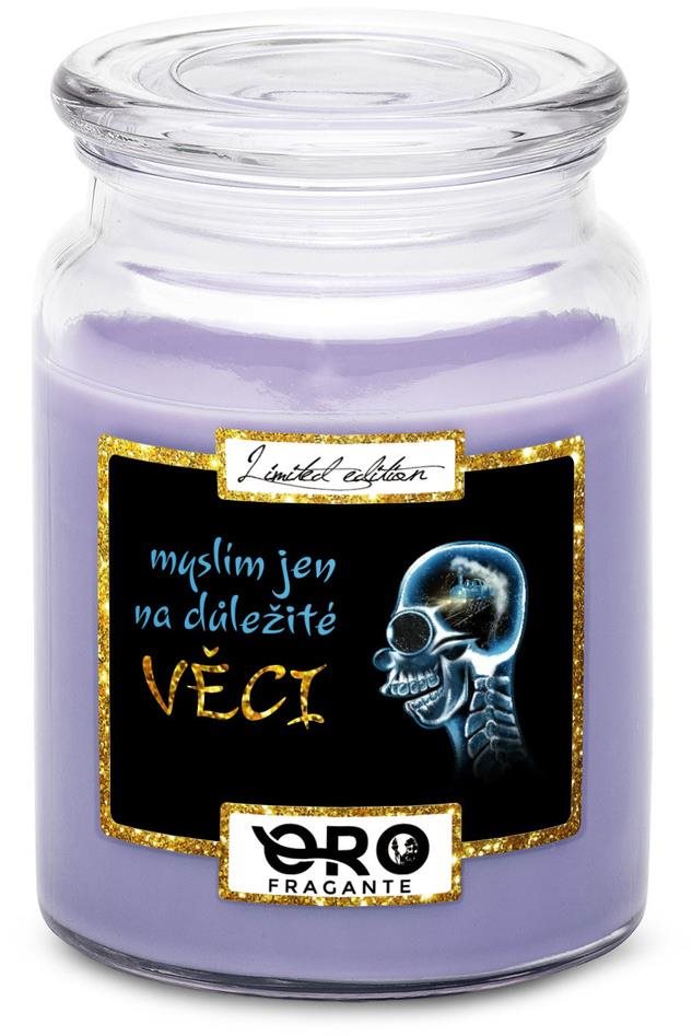 IMPAR Svíčka s vůní levandule - Důležité věci 500 g Svíčka