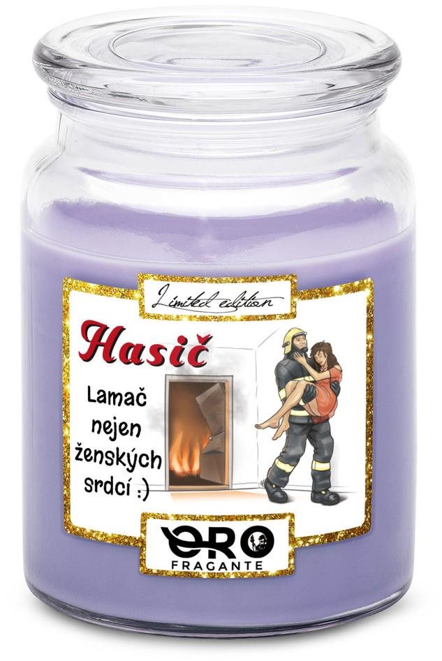 IMPAR Svíčka s vůní levandule - Hasič lamač 500 g Svíčka