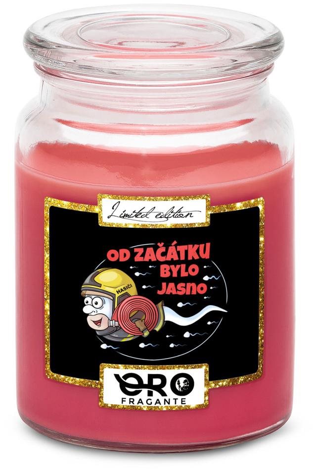 IMPAR Svíčka s vůní višní v čokoládě - Hasičská spermie 500 g Svíčka