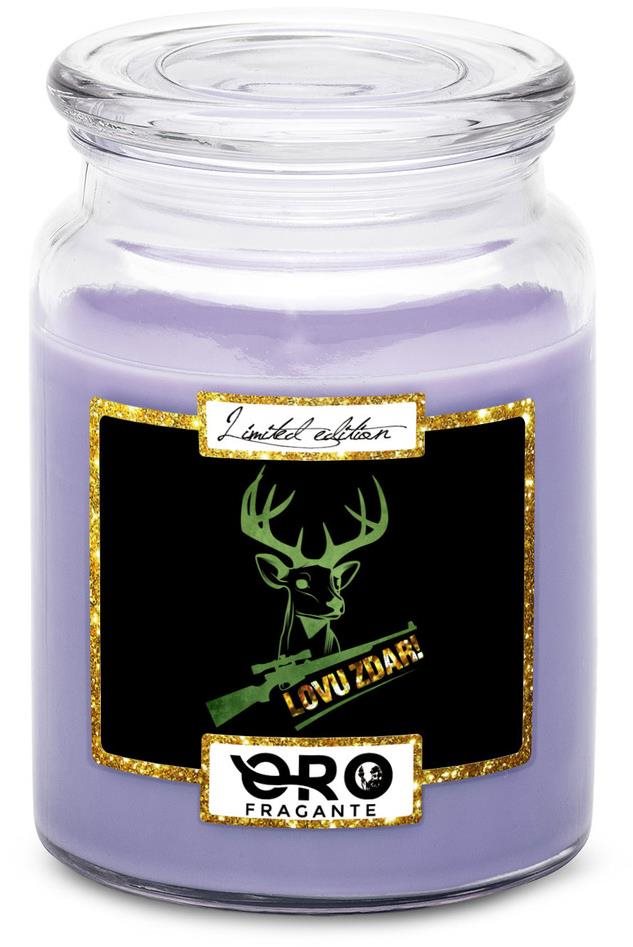 IMPAR Svíčka s vůní levandule - Lovu zdar! 500 g Svíčka
