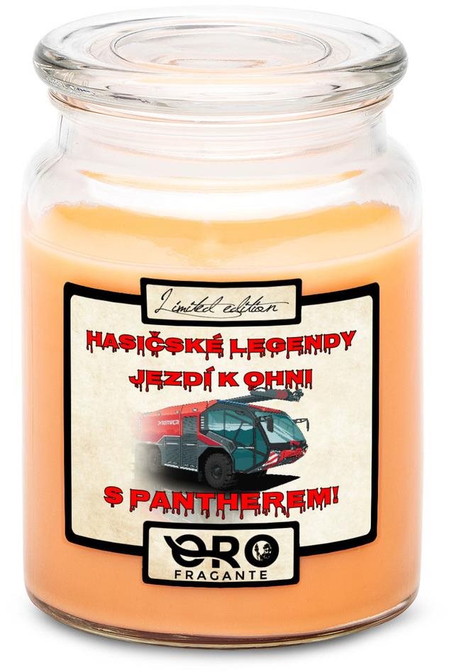 IMPAR Svíčka s vůní tropického ovoce - Panther červený 500 g Svíčka
