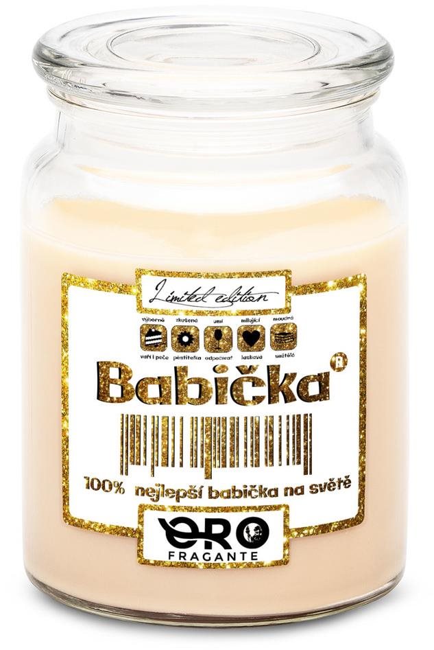 IMPAR Svíčka s vůní vanilky - Babička 100% 500 g Svíčka