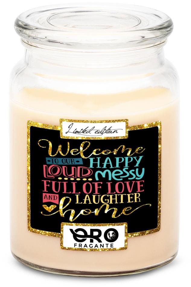 IMPAR Svíčka s vůní vanilky - Welcome to our home 500 g Svíčka