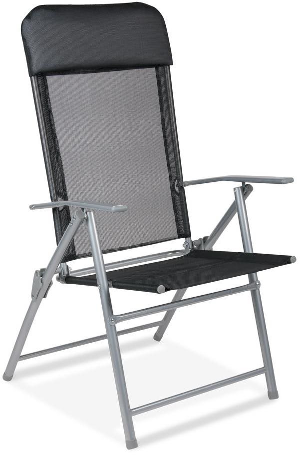 IWHome Kreslo záhradné Relaxin, antracit IWH-10110001 Kempingové...
