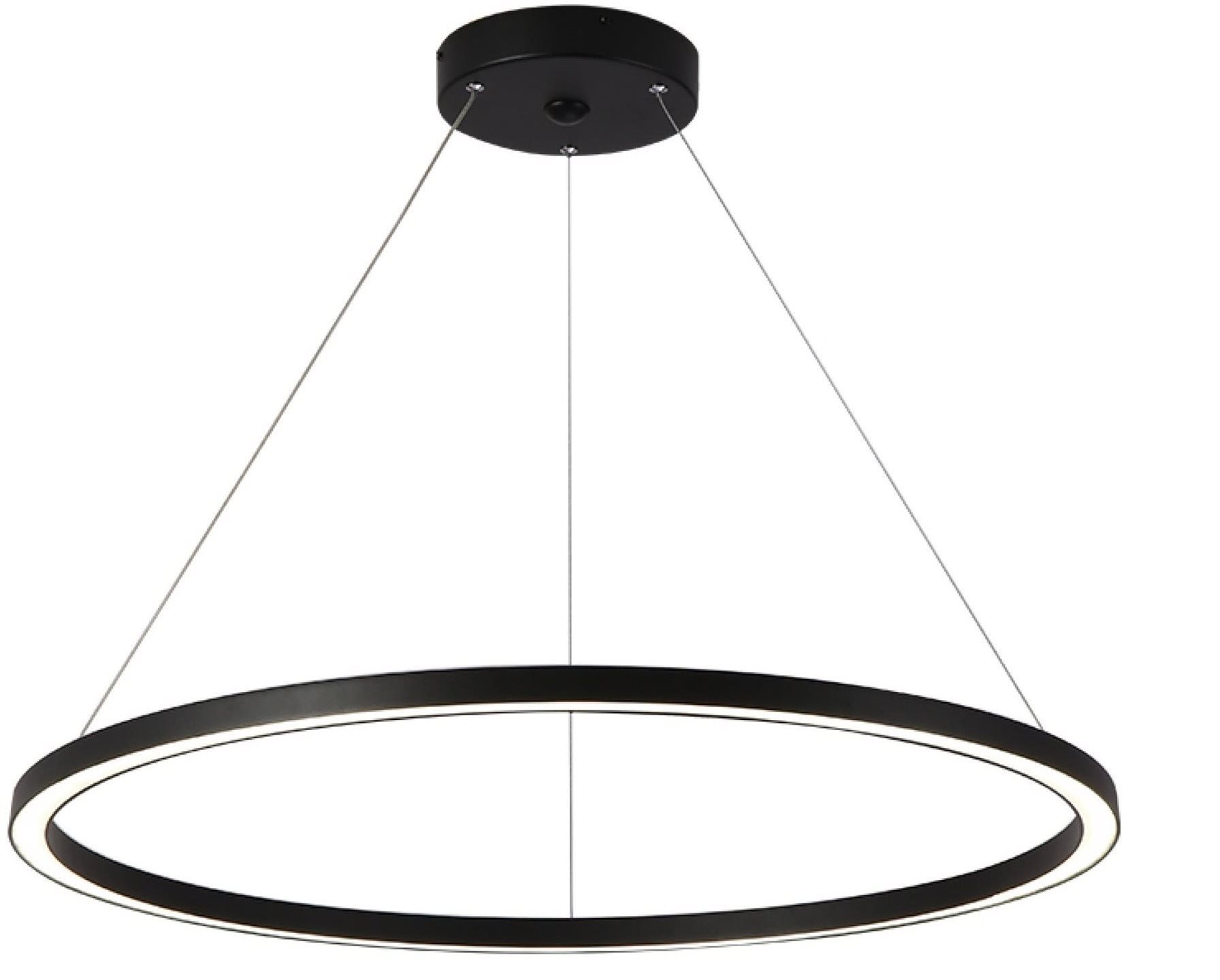 IMMAX NEO FINO Smart závěsné svítidlo 1 kruh, 80cm, 60W, černé,...