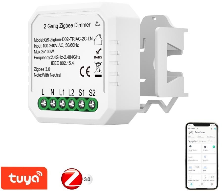 IMMAX NEO Smart vezérlő - dimmelhető, V5, 2 gombos, Zigbee 3.0...