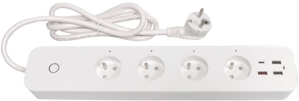 IMMAX NEO LITE Smart Hosszabbító, 4× aljzat, 3× USB, 1× USB C,...