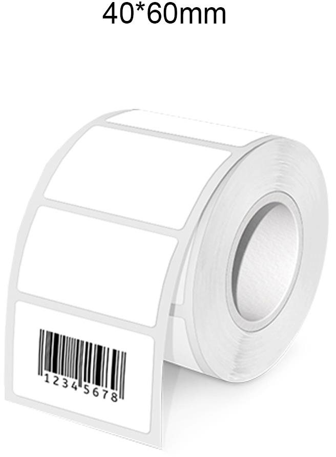 IMMAX selbstklebende Etiketten 40x60mm für Drucker DTS01,...