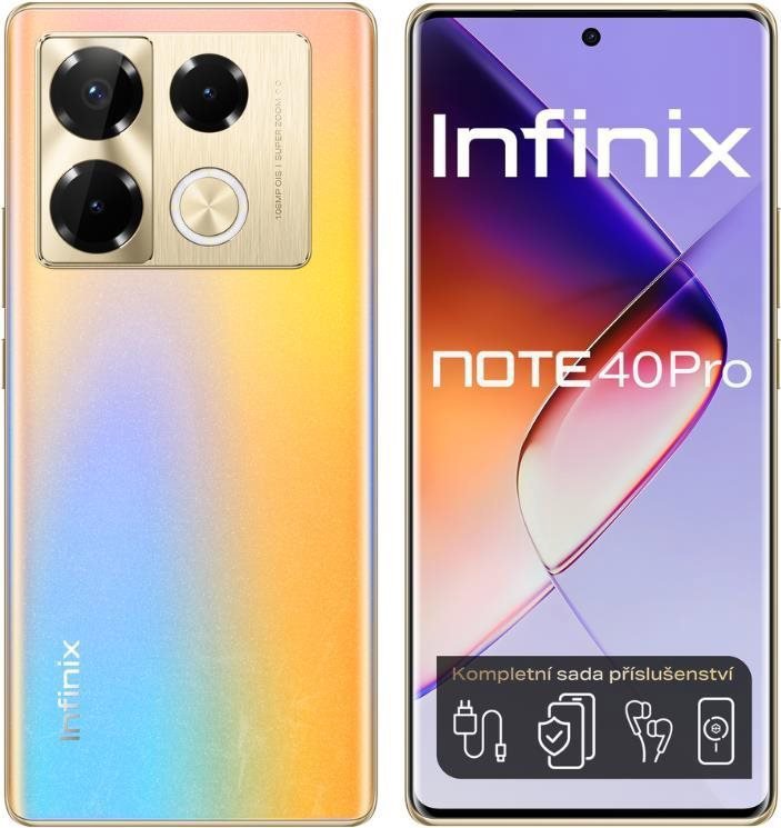 Infinix Note 40 PRO 12 GB/256 GB Titan Gold Mobilný telefón