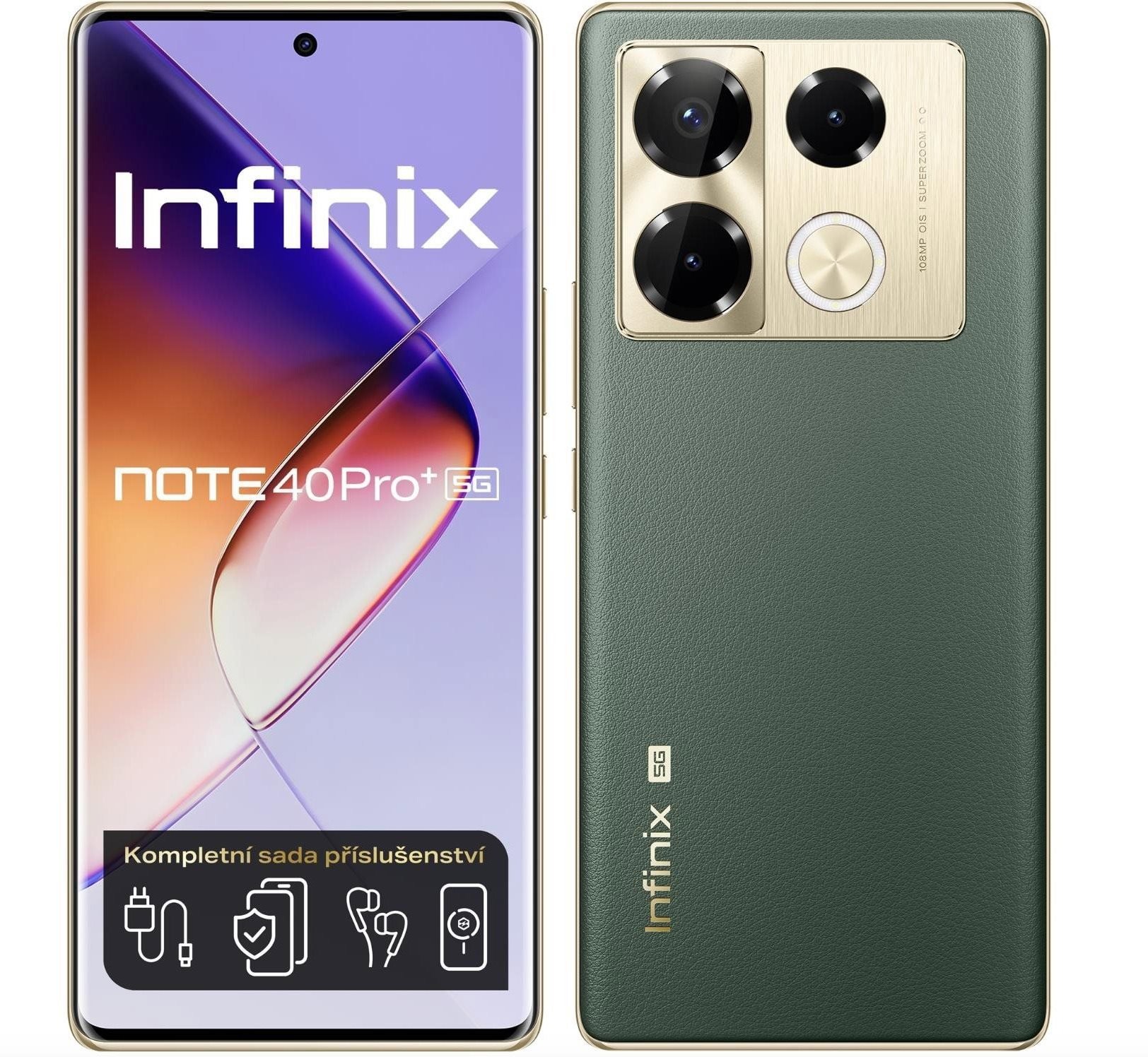 Infinix Note 40 PRO+ 5G 12 GB/256 GB Vintage Green Mobilný telefón