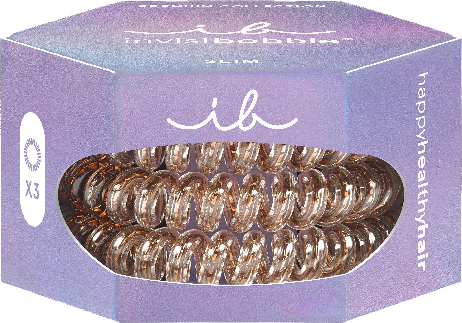 invisibobble® SLIM PREMIUM Bronze me Pretty Gumičky do vlasov