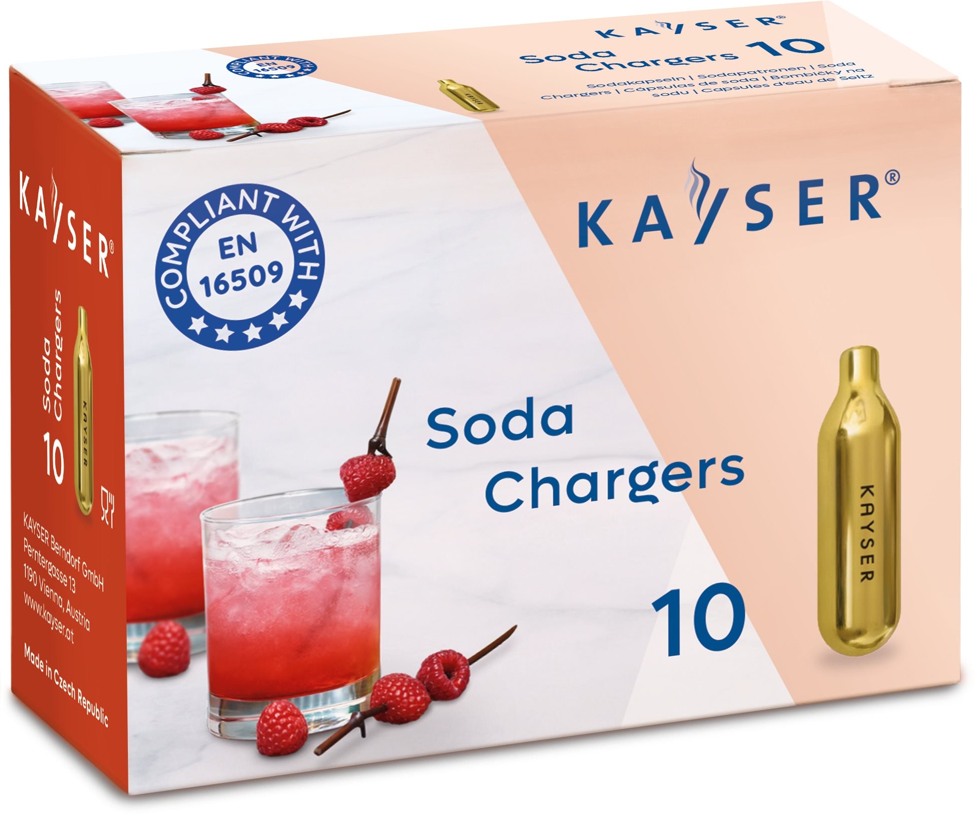 Kayser Szódapatron, 7,5g, 10db Cserepatron