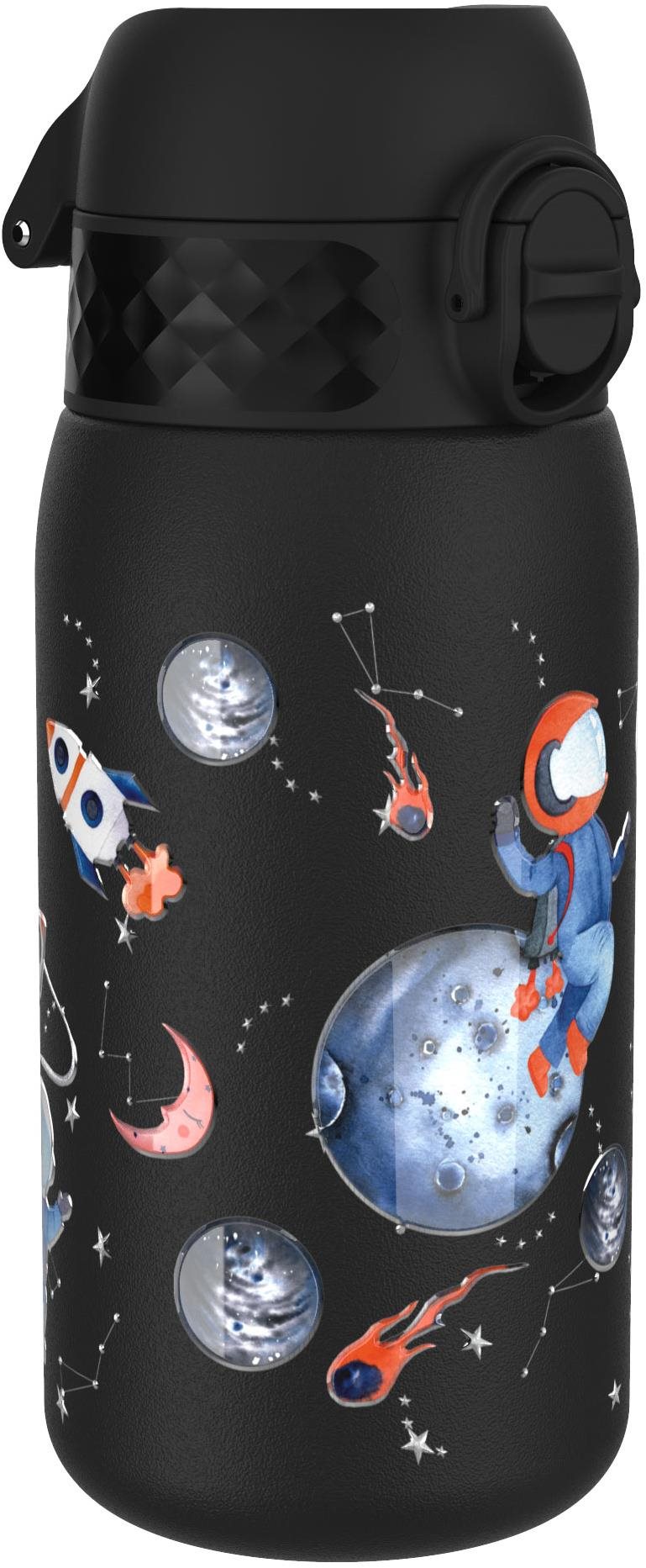 ion8 Auslaufsichere Edelstahlflasche Space 400 ml Kindertrinkflasche