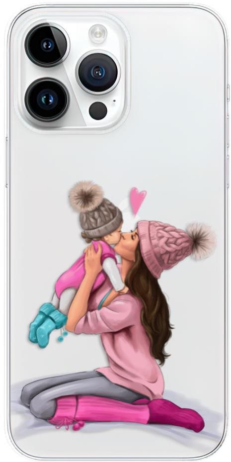 iSaprio Kissing Mom pro Brunette and Girl na iPhone 15 Pro Max Kryt...