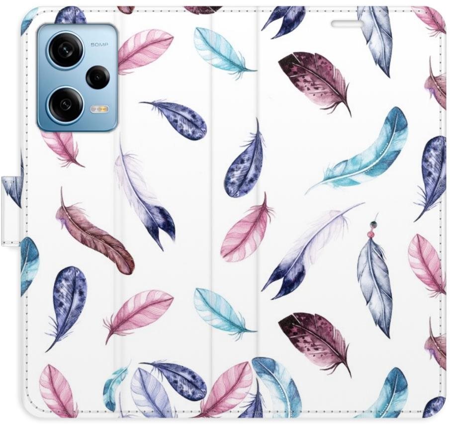 iSaprio flip puzdro Colorful Feathers pre Xiaomi Redmi Note 12 Pro...