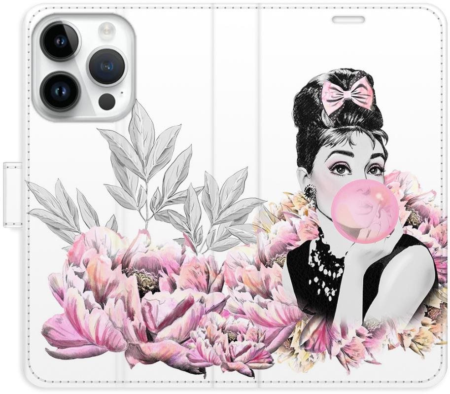 iSaprio flip puzdro Girl with bubble pre iPhone 15 Pro Kryt na mobil