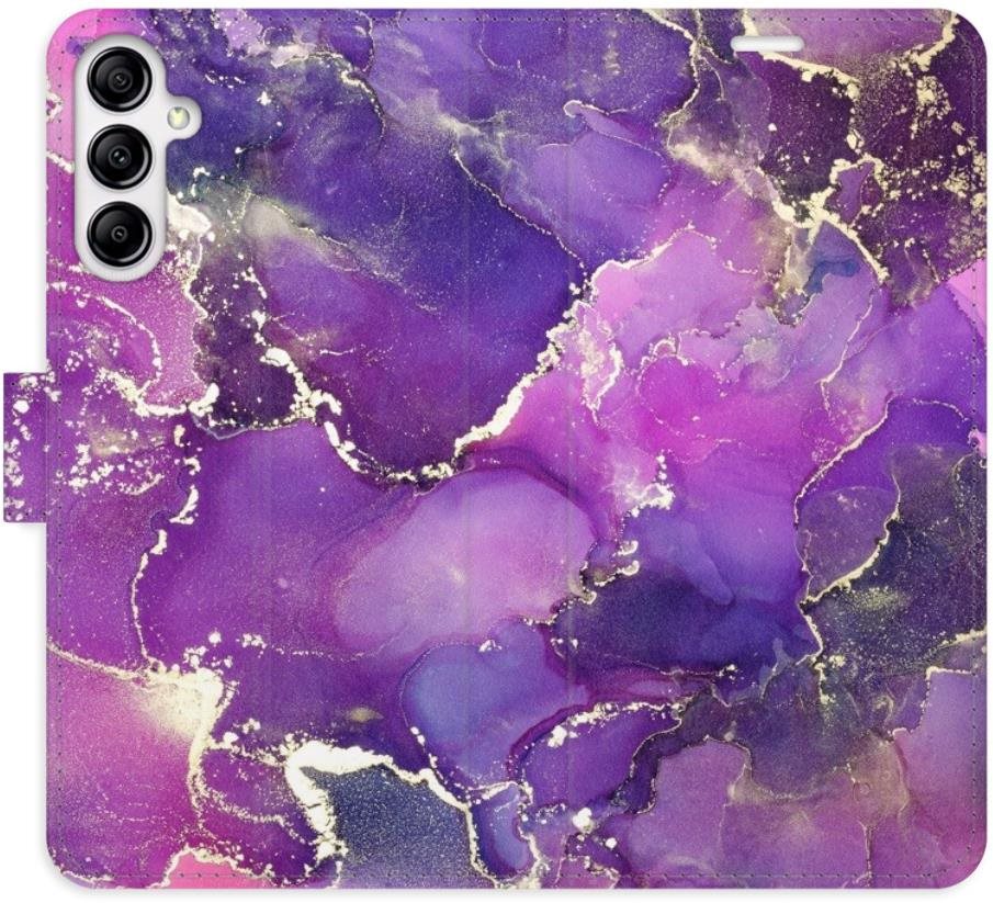 iSaprio flip puzdro Purple Marble pre Samsung Galaxy A14/A14 5G...