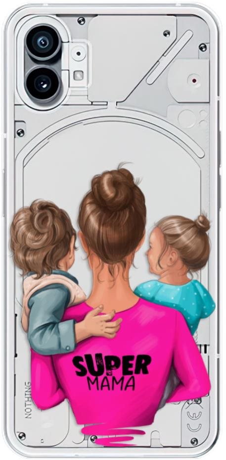 iSaprio Super Mama pro Boy and Girl na Nothing Phone 1 Kryt na mobil