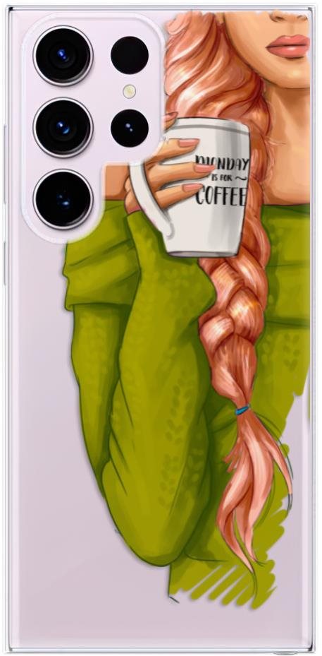 iSaprio My Coffe and Redhead Girl pre Samsung Galaxy S23 Ultra Kryt...