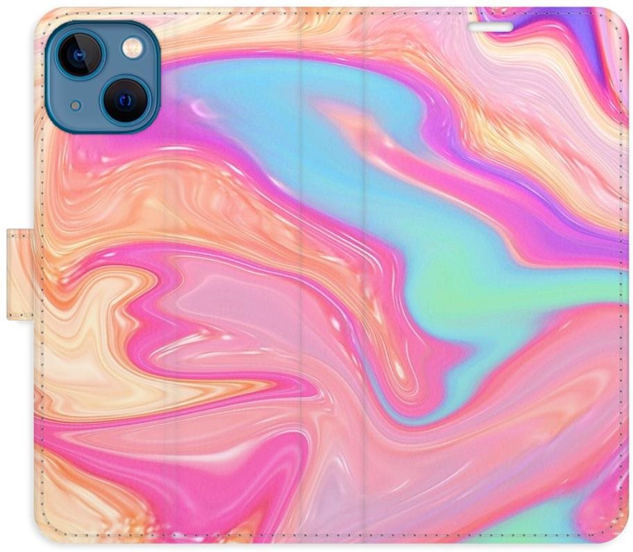 iSaprio flip puzdro Abstract Paint 07 pre iPhone 13 Kryt na mobil