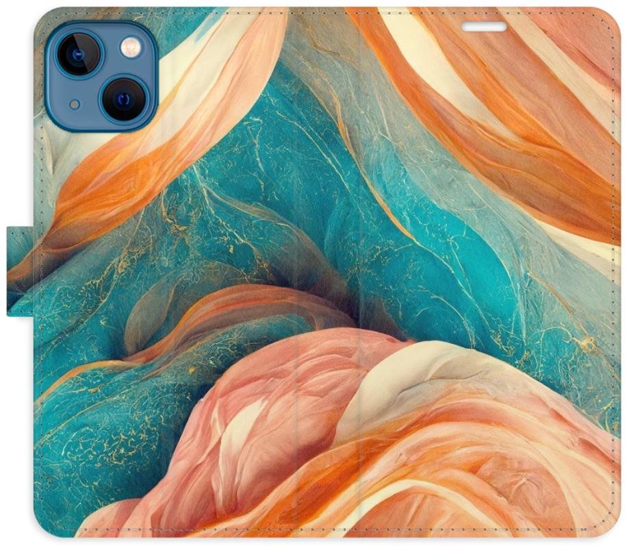 iSaprio flip puzdro Blue and Orange na iPhone 13 Kryt na mobil