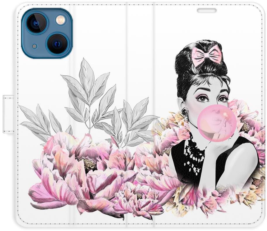 iSaprio flip puzdro Girl with bubble pre iPhone 13 mini Kryt na mobil