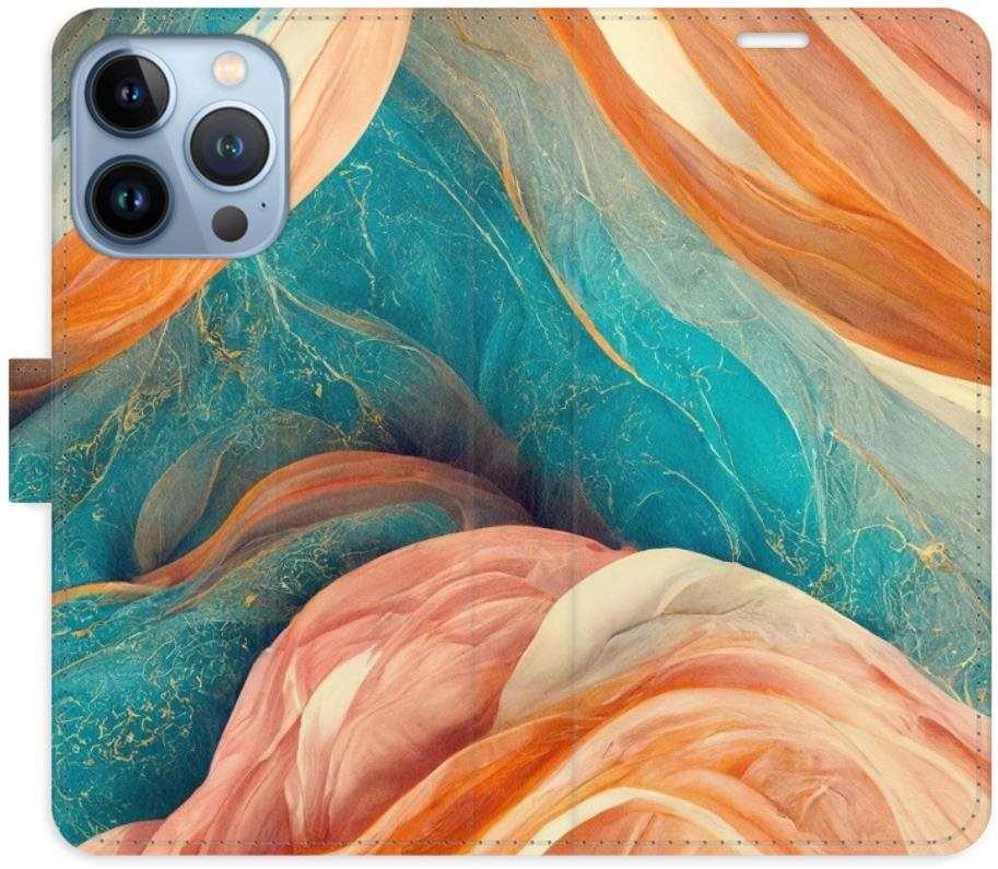 iSaprio flip puzdro Blue and Orange pre iPhone 13 Pro Kryt na mobil