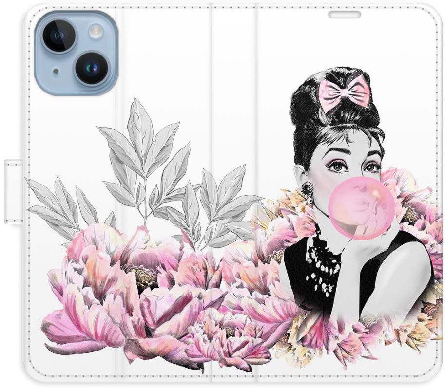 iSaprio flip puzdro Girl with bubble pre iPhone 14 Kryt na mobil