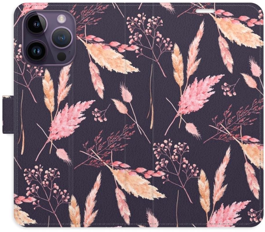 iSaprio flip puzdro Ornamental Flowers 02 na iPhone 14 Pro Max Kryt...