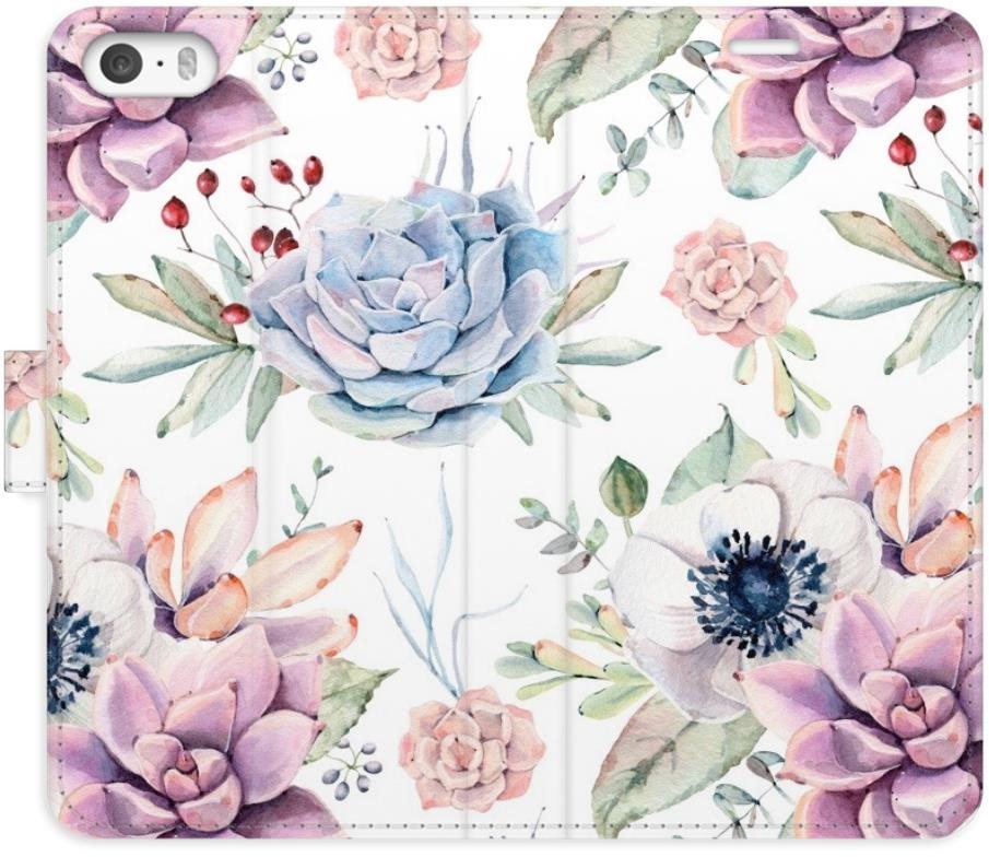 iSaprio flip puzdro Succulents Pattern pre iPhone 5/5S/SE Kryt na...