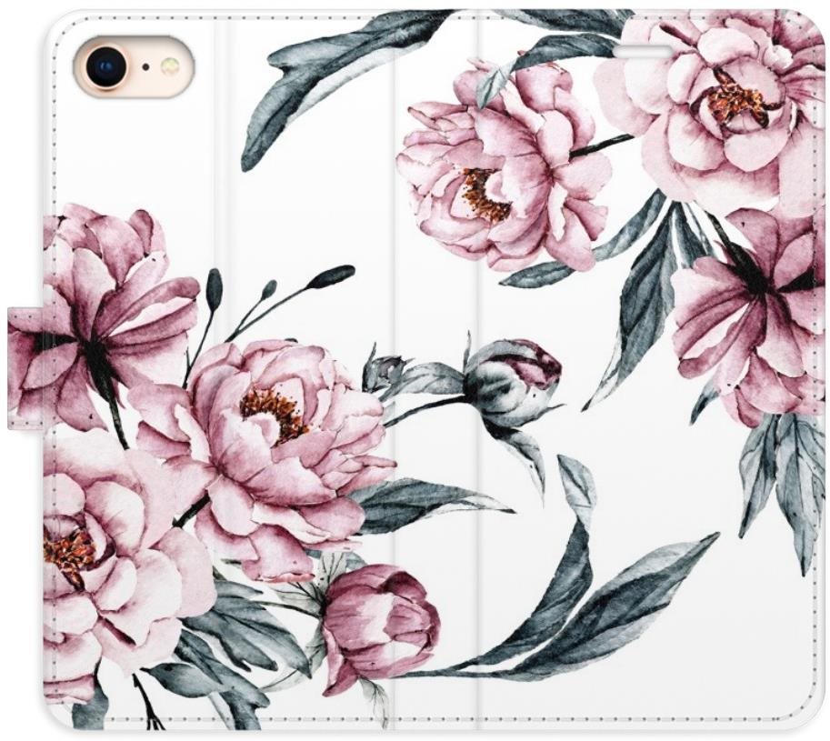 iSaprio flip puzdro Pink Flowers na iPhone 7/8/SE 2020 Kryt na mobil