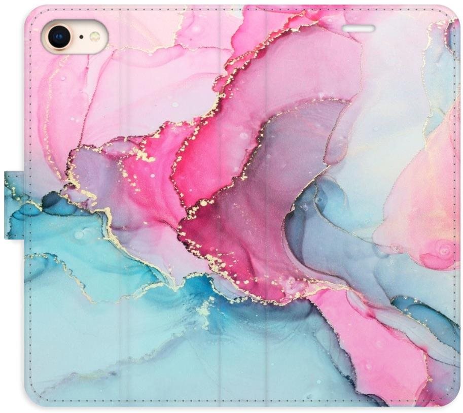 iSaprio flip puzdro PinkBlue Marble pre iPhone 7/8/SE 2020 Kryt na...