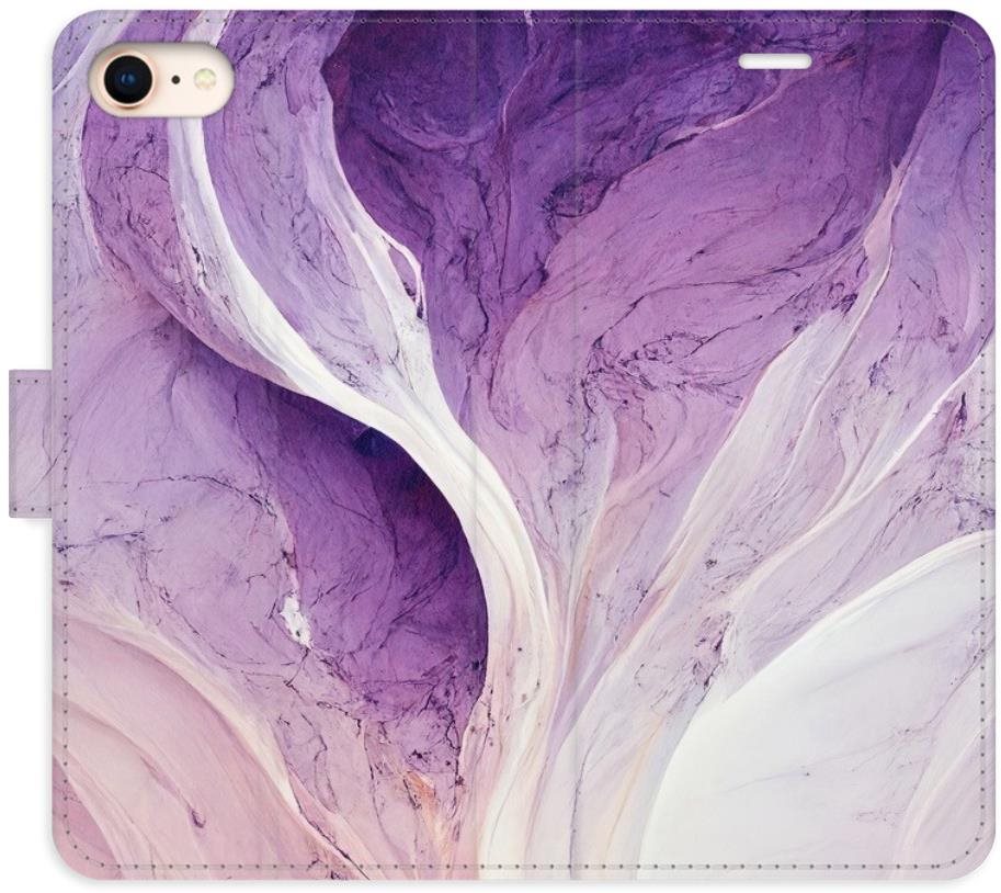 iSaprio flip puzdro Purple Paint na iPhone 7/8/SE 2020 Kryt na mobil
