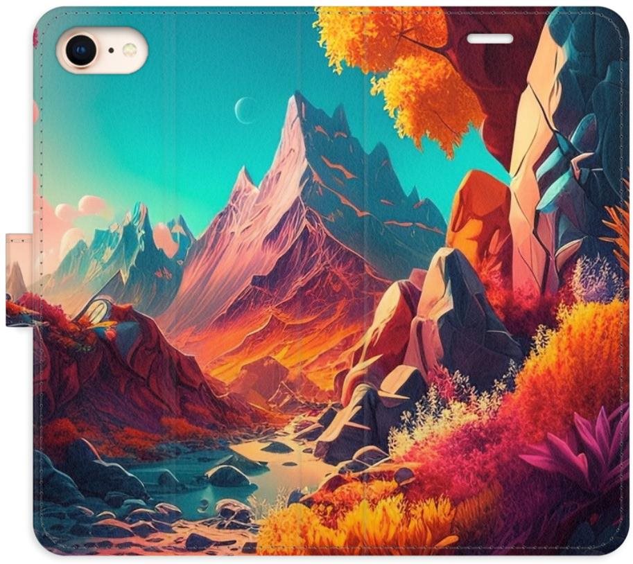 iSaprio flip puzdro Colorful Mountains pre iPhone 7/8/SE 2020 Kryt...