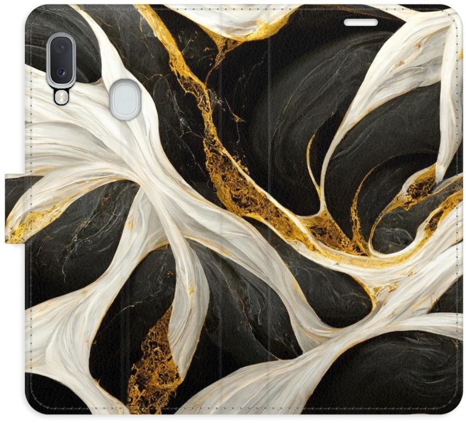 iSaprio flip puzdro BlackGold Marble pre Samsung Galaxy A20e Kryt...