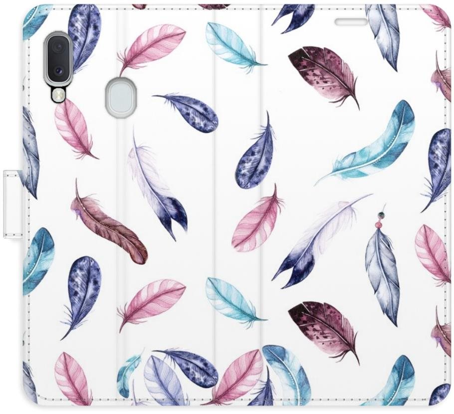 iSaprio flip puzdro Colorful Feathers pre Samsung Galaxy A20e Kryt...