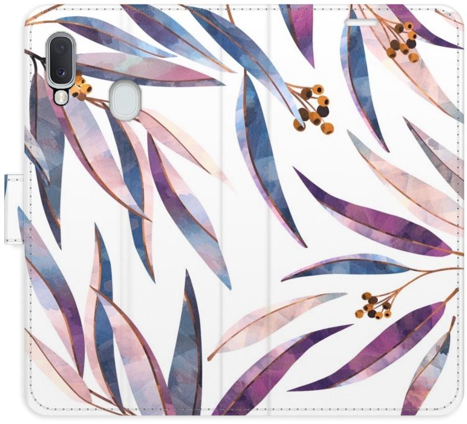 iSaprio flip puzdro Ornamental Leaves pre Samsung Galaxy A20e Kryt...
