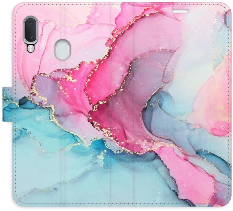 iSaprio flip puzdro PinkBlue Marble pre Samsung Galaxy A20e Kryt na...