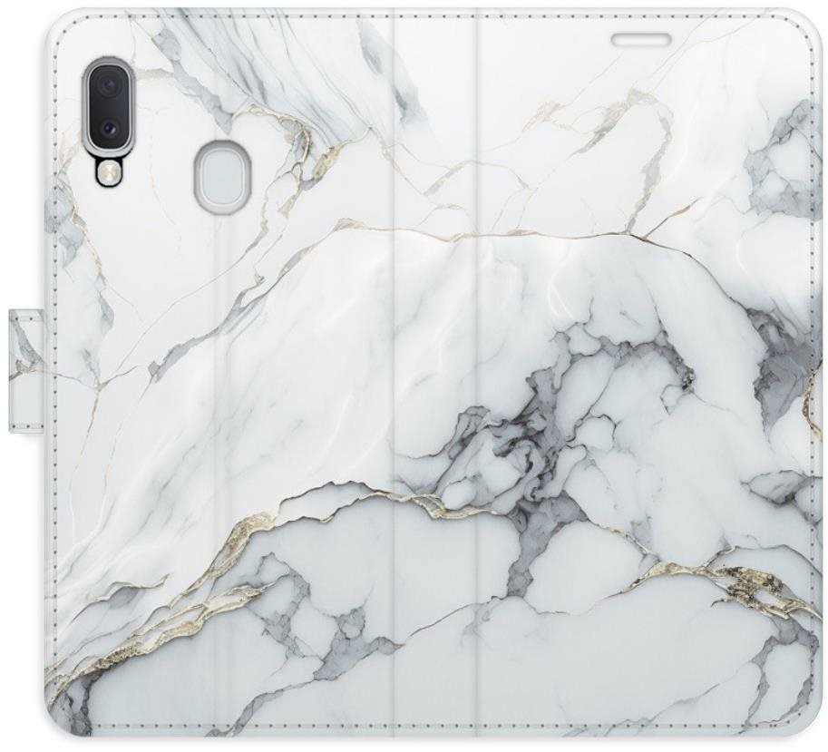 iSaprio flip puzdro SilverMarble 15 pre Samsung Galaxy A20e Kryt na...