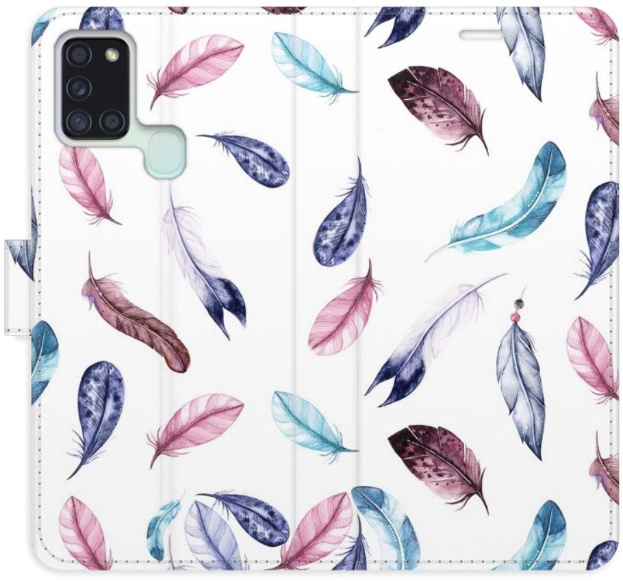 iSaprio flip puzdro Colorful Feathers na Samsung Galaxy A21s Kryt...
